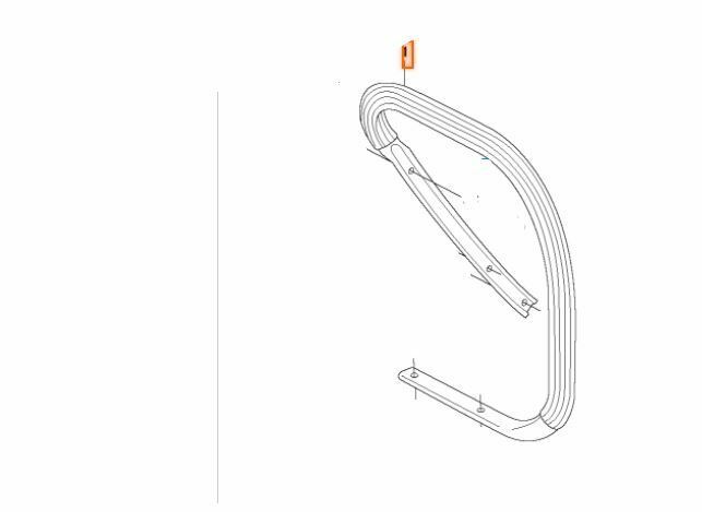 503803001 GENUINE Jonsered Husqvarna chainsaw front top handle assy 2165 2171