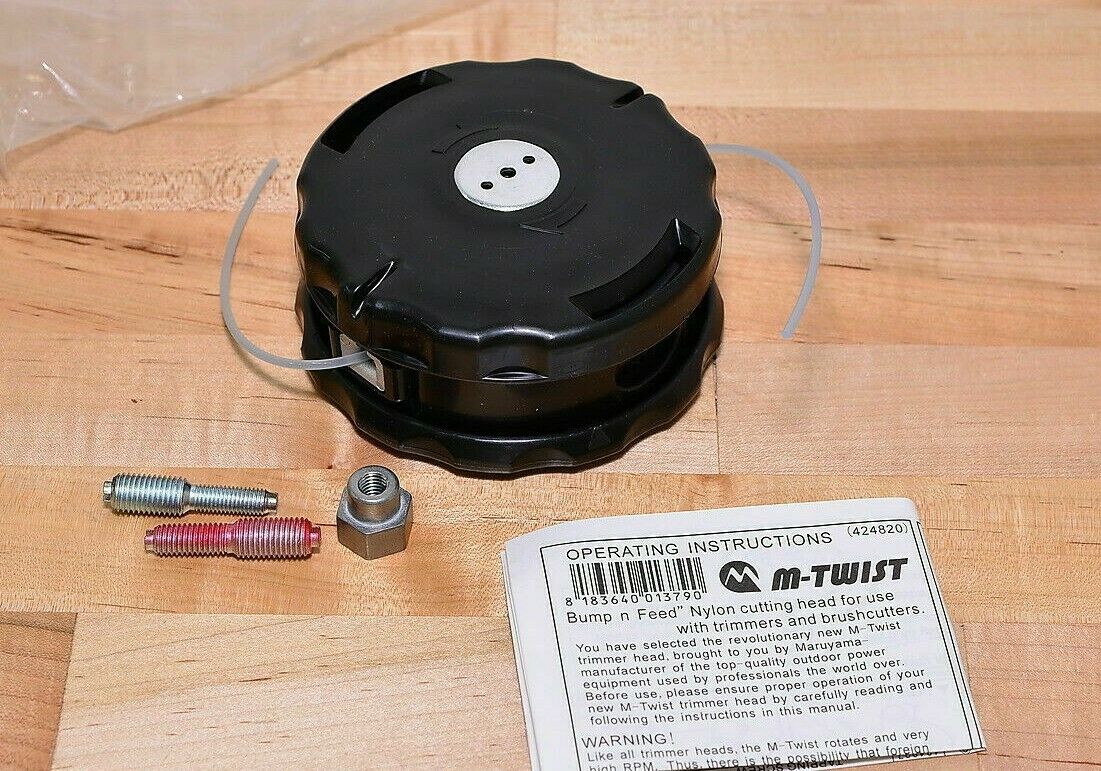 (3 PACK) 424820 NEW Genuine MARUYAMA M-Twist 4.5" E-Z Feed Trimmer Head OEM
