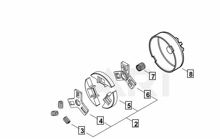 (kit 32) Genuine Echo Part CLUTCH, Drum, Bearing cs-490 491s cs-500p cs-501p