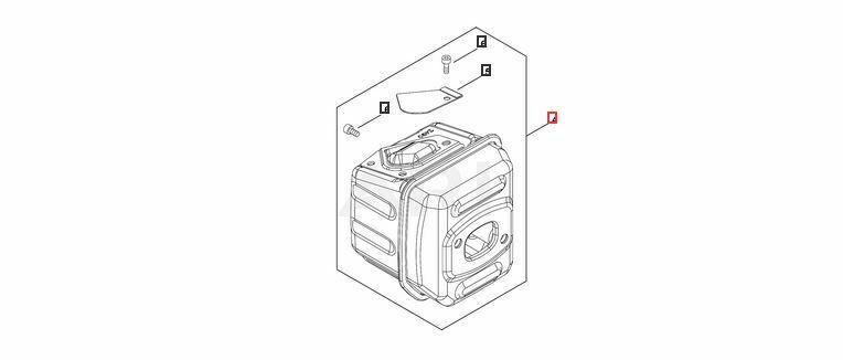 P100004620 Genuine Echo Muffler Assembly OEM CS-4510 CS4510