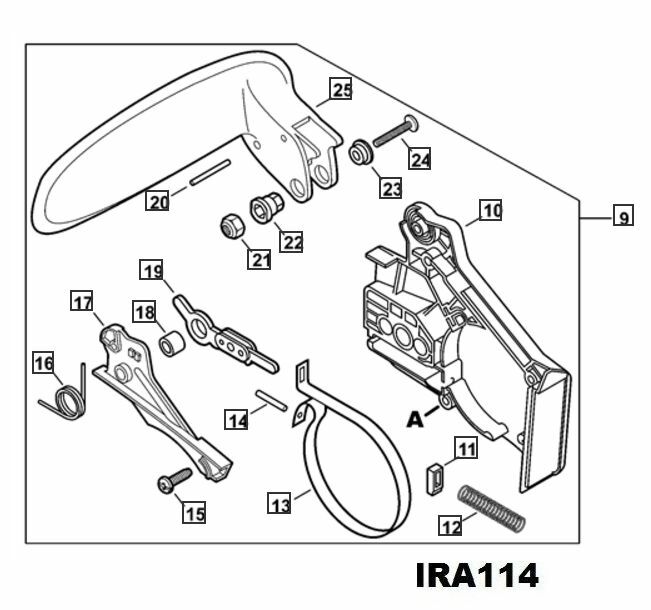 P021048910 Genuine ECHO CHAINSAW CHAIN BRAKE ASSEMBLY CS-271T