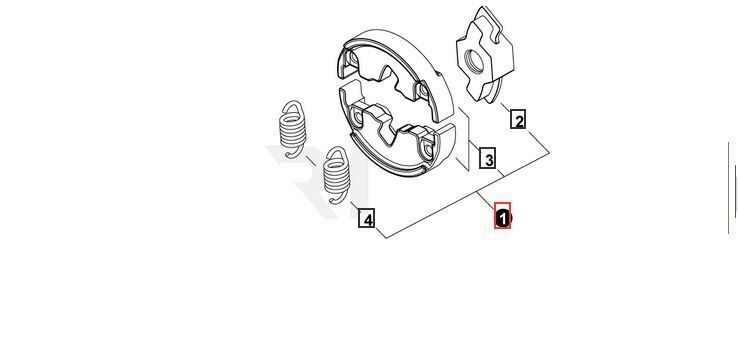 A056000870 OEM Echo Clutch ASSY Assembly for CS-3510 Chainsaw