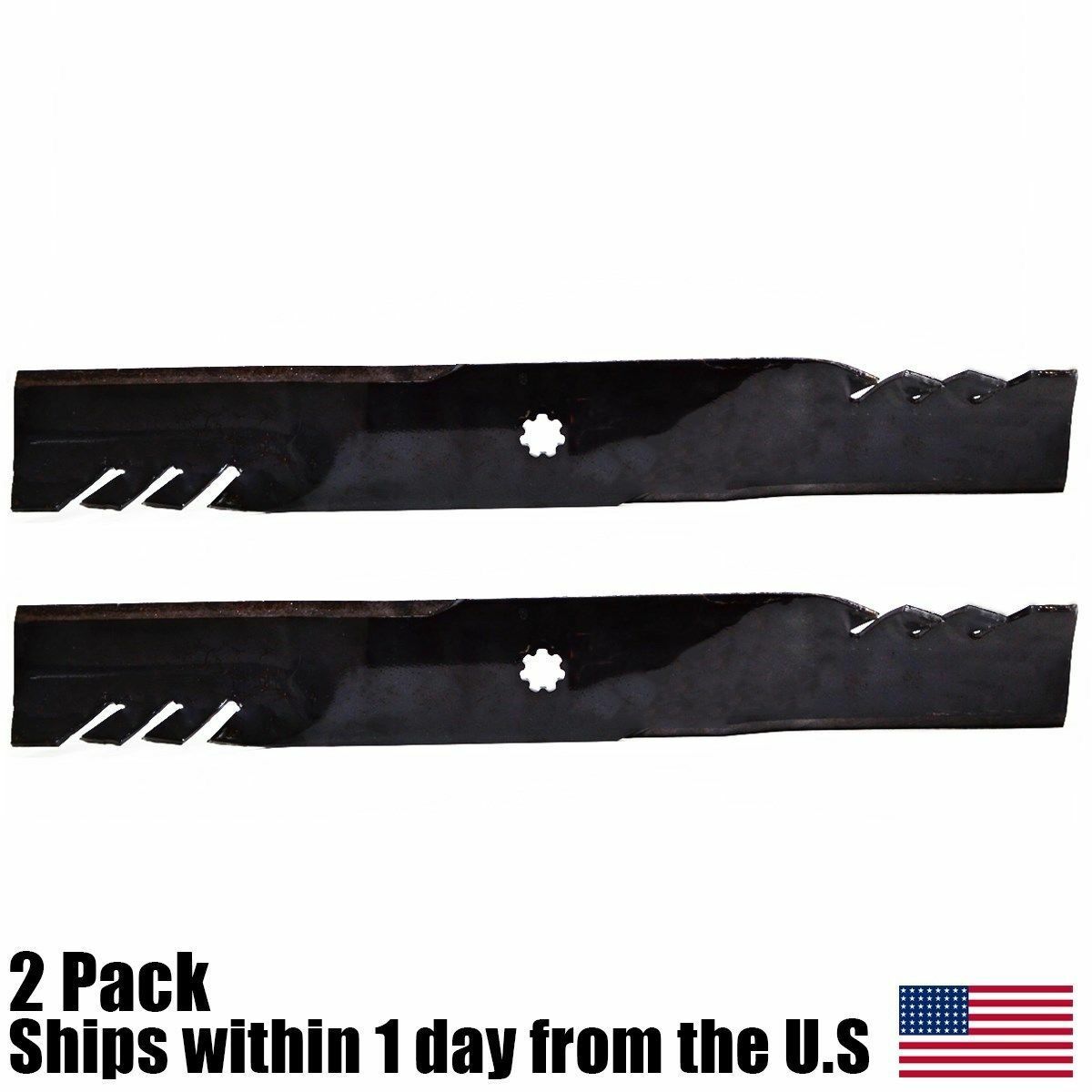 302-456 (2 PK) 42" Gator Mulch Mower Blades John Deere Z225 Z235 LA125 LA135