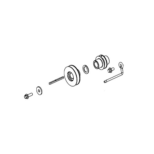 596015201 Service Kit Engine Pulley And Husqvarna Genuine OEM Part