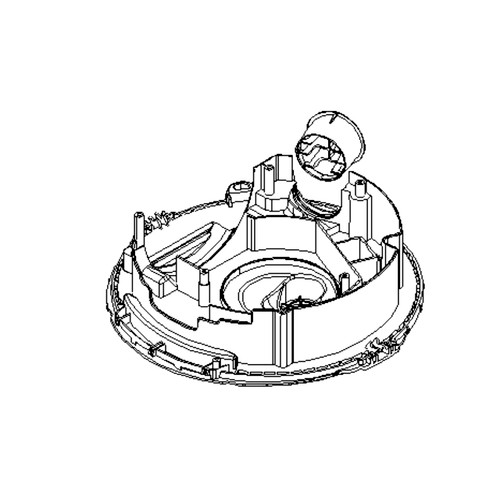 596720001 Baseplate With Air Outlet Husqvarna Genuine OEM Part