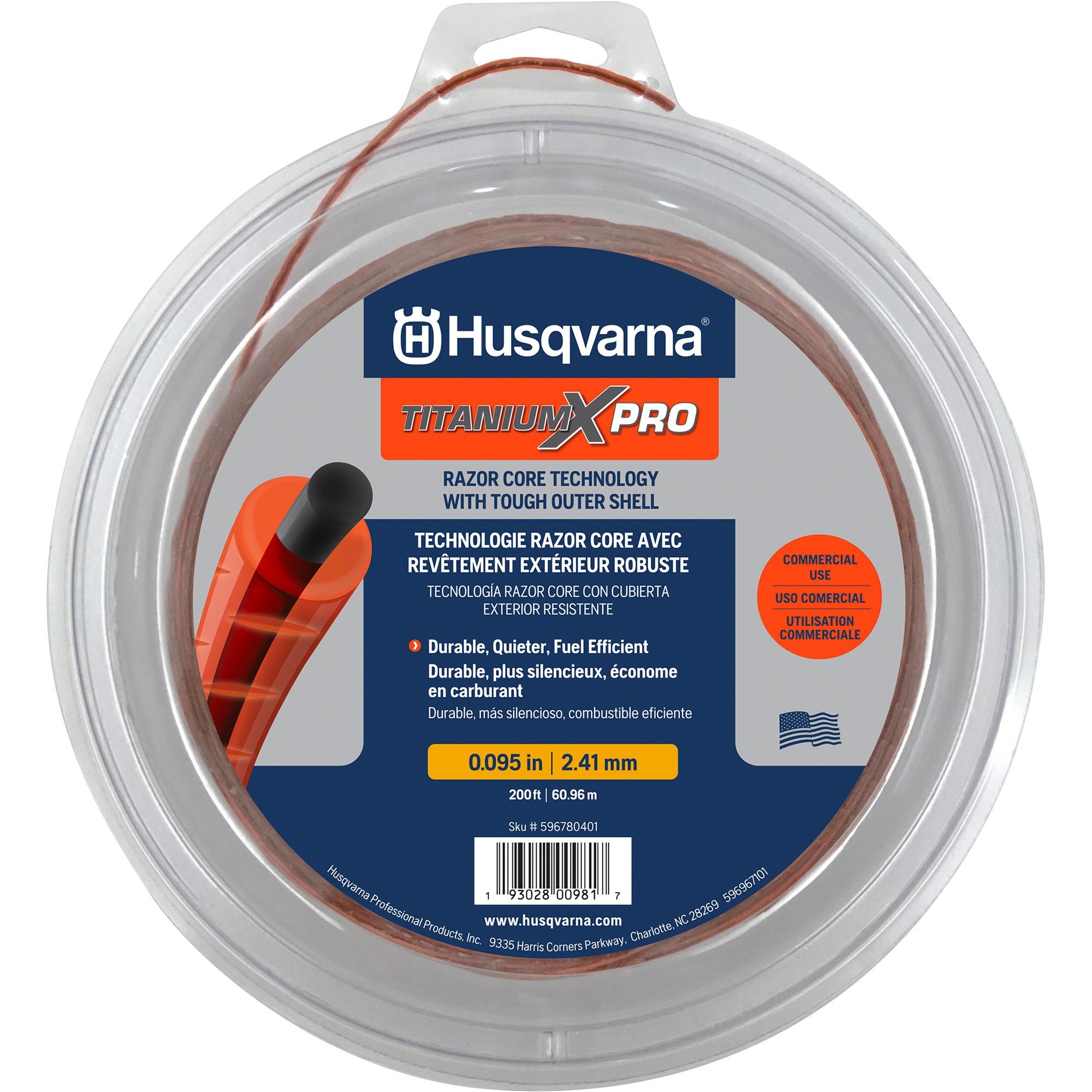 Husqvarna Titanium XPRO .095×200′ OEM #596780401