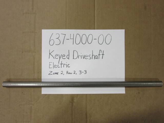 637-4000-00 Bad Boy Mowers MTV (Utility Vehicle) Keyed Driveshaft - Electric 637400000