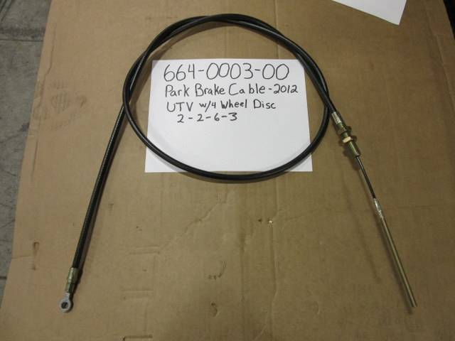 664-0003-00 OBSOLETE-Bad Boy Mowers MTV (Utility Vehicle) Park Brake Cable - 2012 664000300