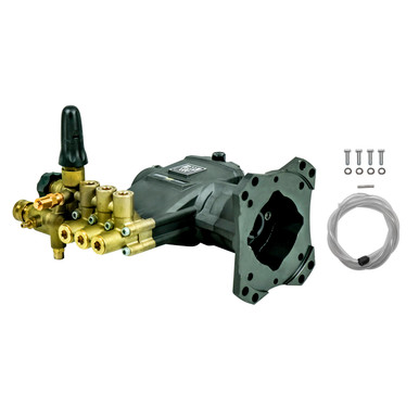 Simpson 90038 AAA Fully Plumbed 3800 PSI 3.5 GPM Horizontal Triplex Pressure Washer Pump Kit w/ PowerBoost