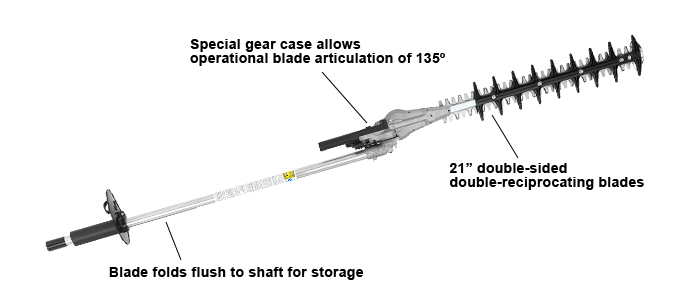 Echo Articulating Hedge Trimmer 21" PAS Attachment 99944200596