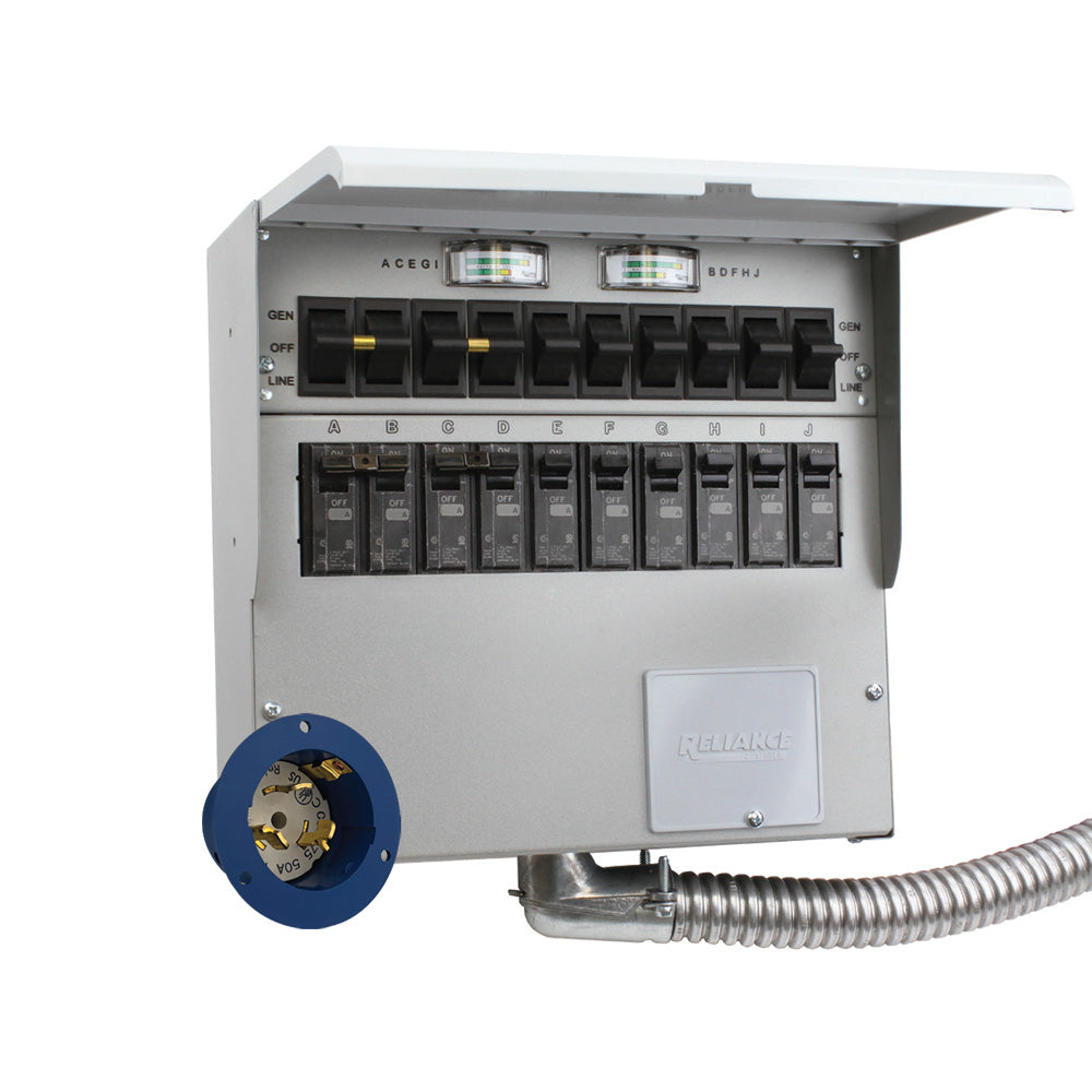 Reliance A510A 125/250V 50A Pro/Tran 2 Portable Generator Transfer Switch