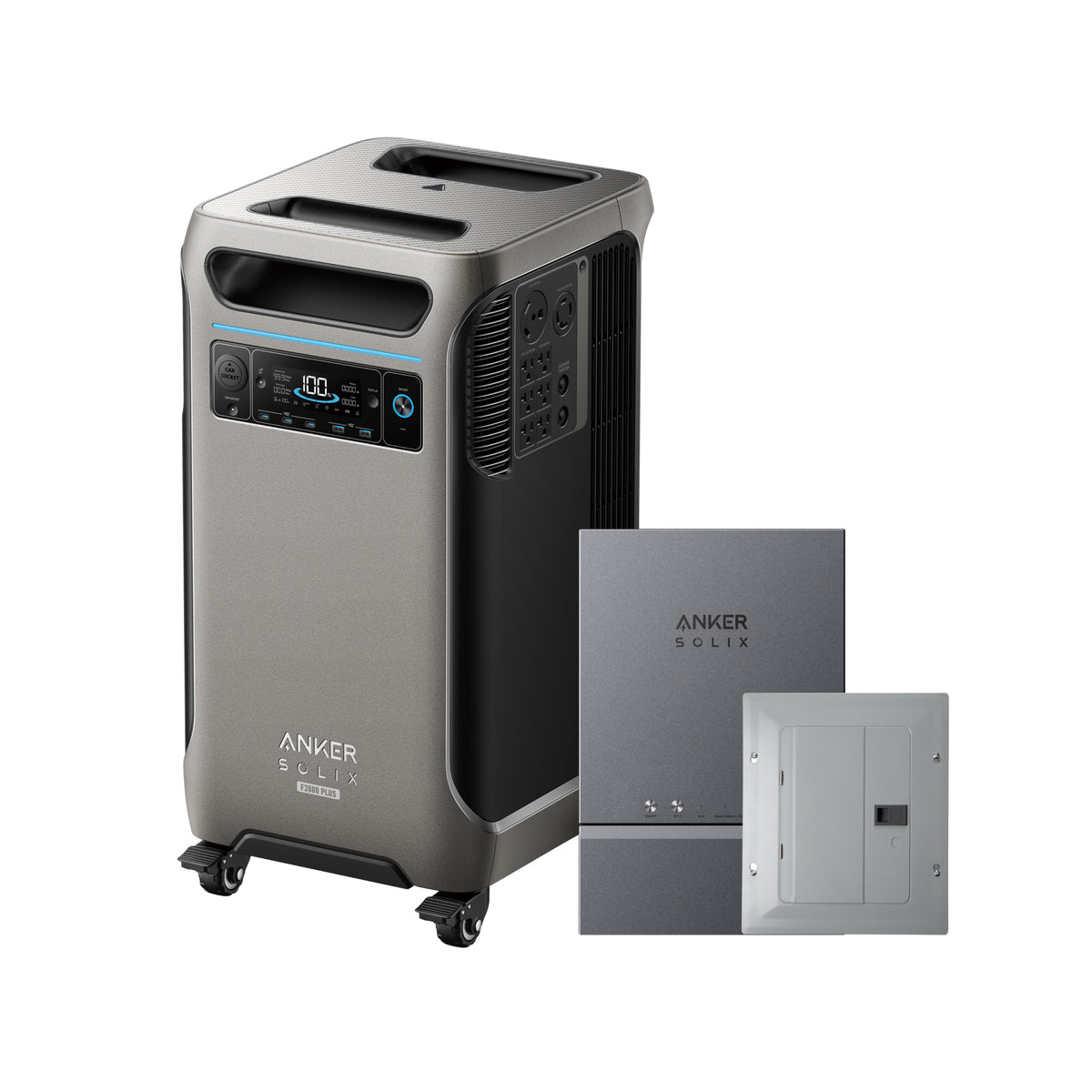 Anker 3840Wh F3800 Plus w/ Home Panel, Sub Panel, Cable