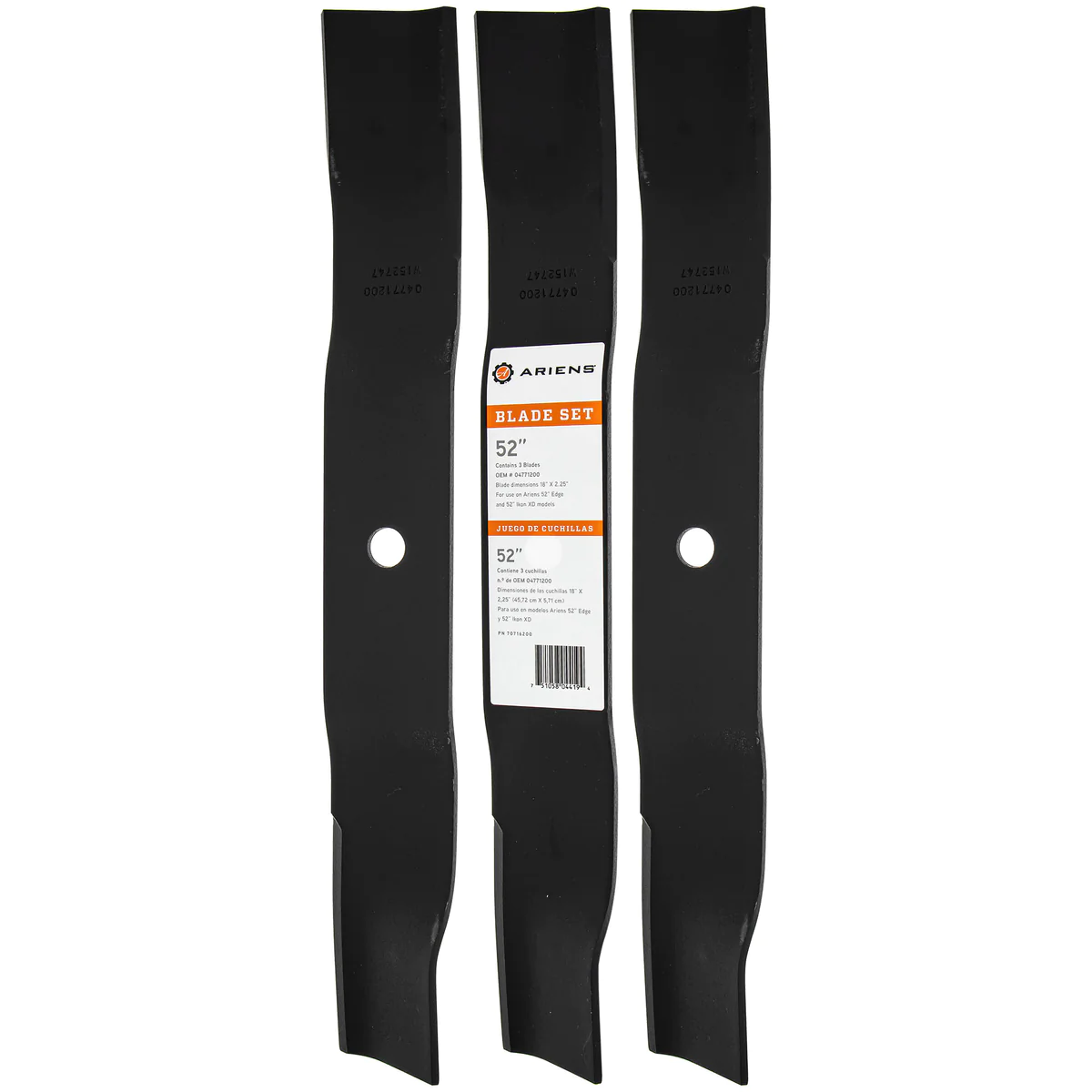 Ariens/Gravely Mower Blades 52″ Kit #70716200