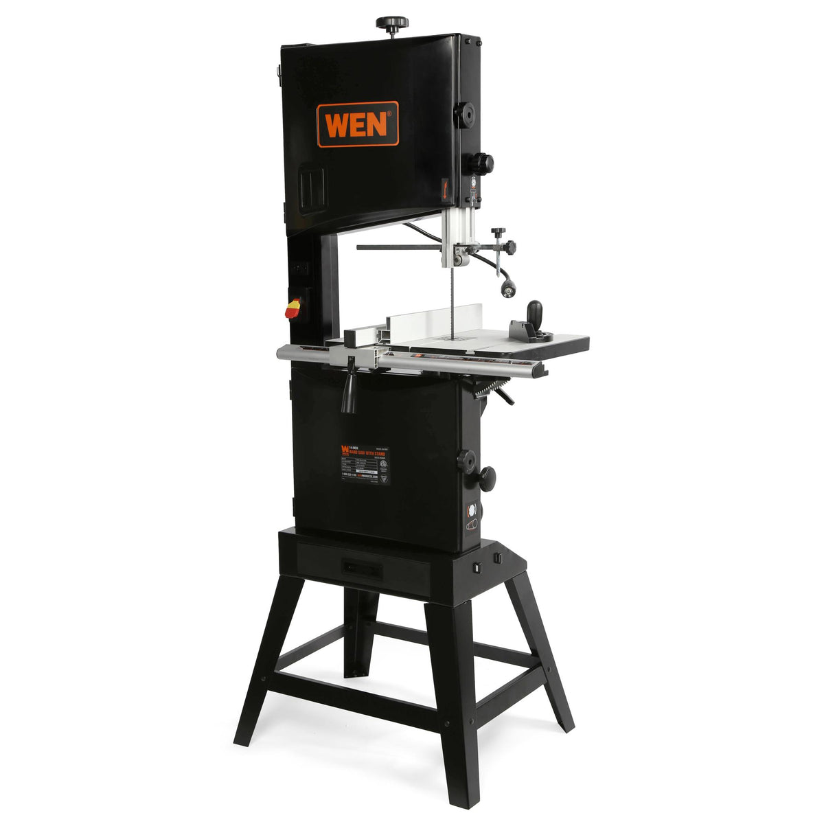 WEN BA1487 14-Inch Two-Speed Band Saw with Stand and Work Light