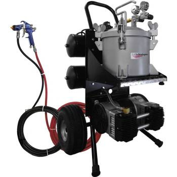 CA Technologies BC100H-13-1092 Black Cat Portable HVLP Cart Unit with L100H Gun Outfit