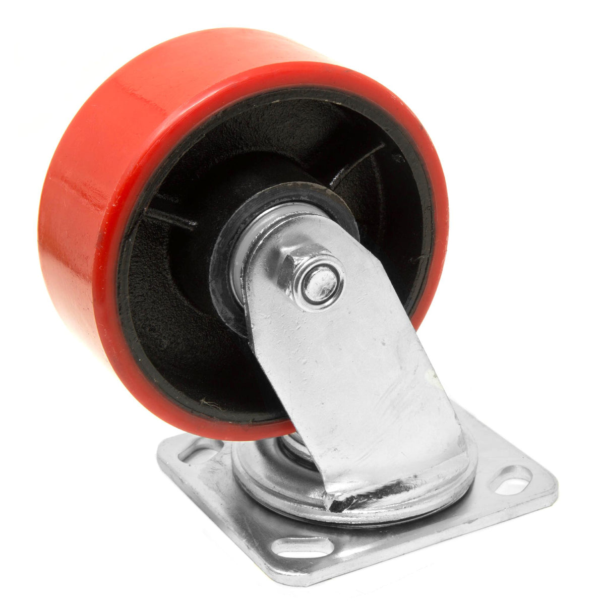 WEN CA7534W 4-Inch 530-Pound Capacity Double-Bearing Cast Iron and Polyurethane Swivel Plate Caster
