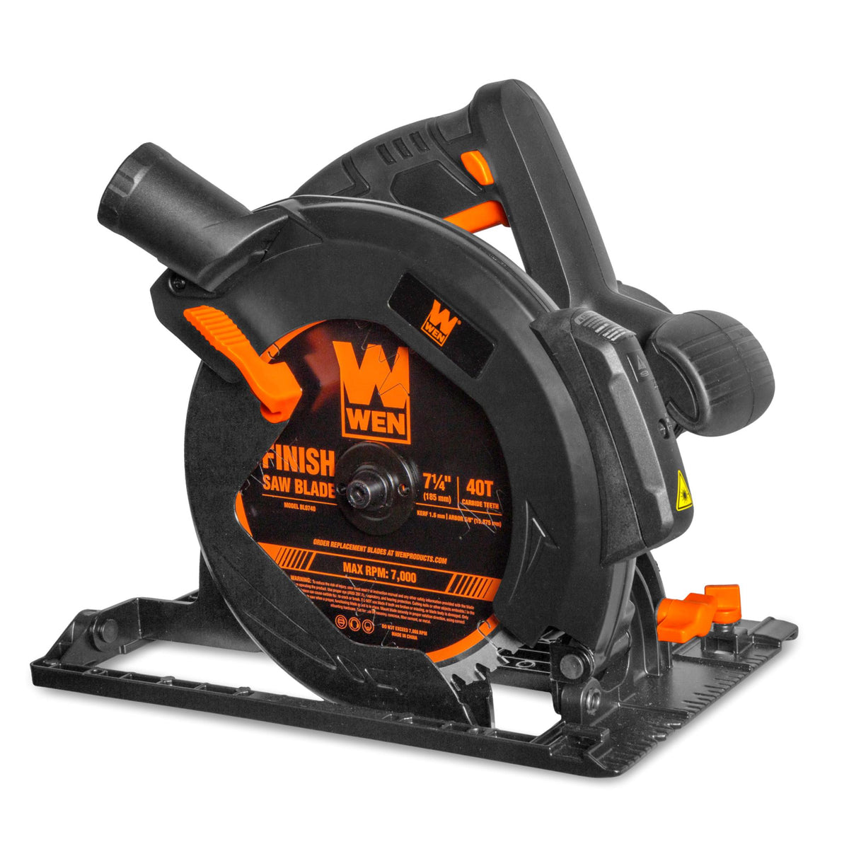 WEN CT1525 15-Amp 7.25-Inch Sidewinder Circular Saw with Laser and 2.6-Inch Cutting Depth