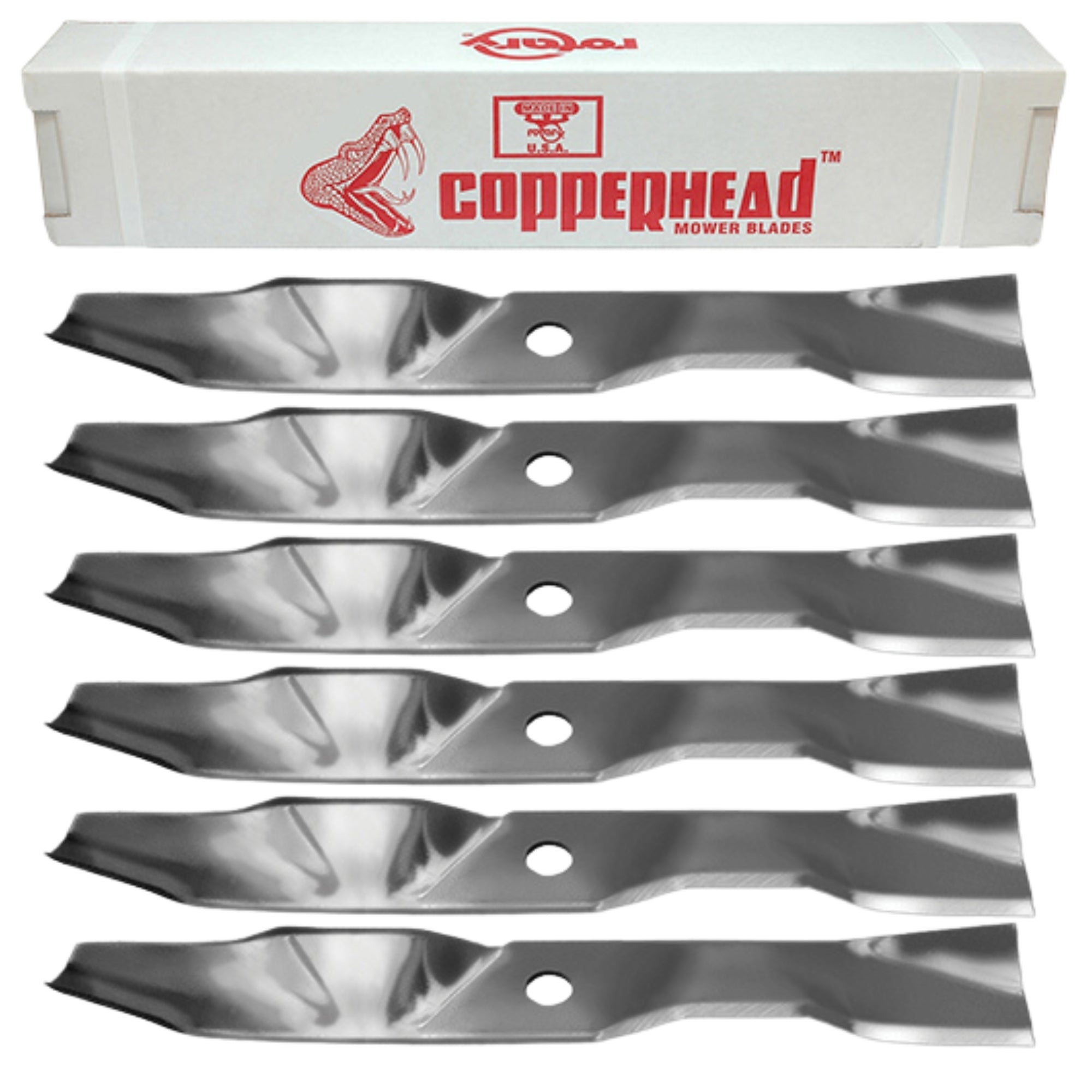 60" Exmark Mulch Kit Blade 6-Pack Rotary 11242-6 (20-1/2" Long x 15/16" Hole)