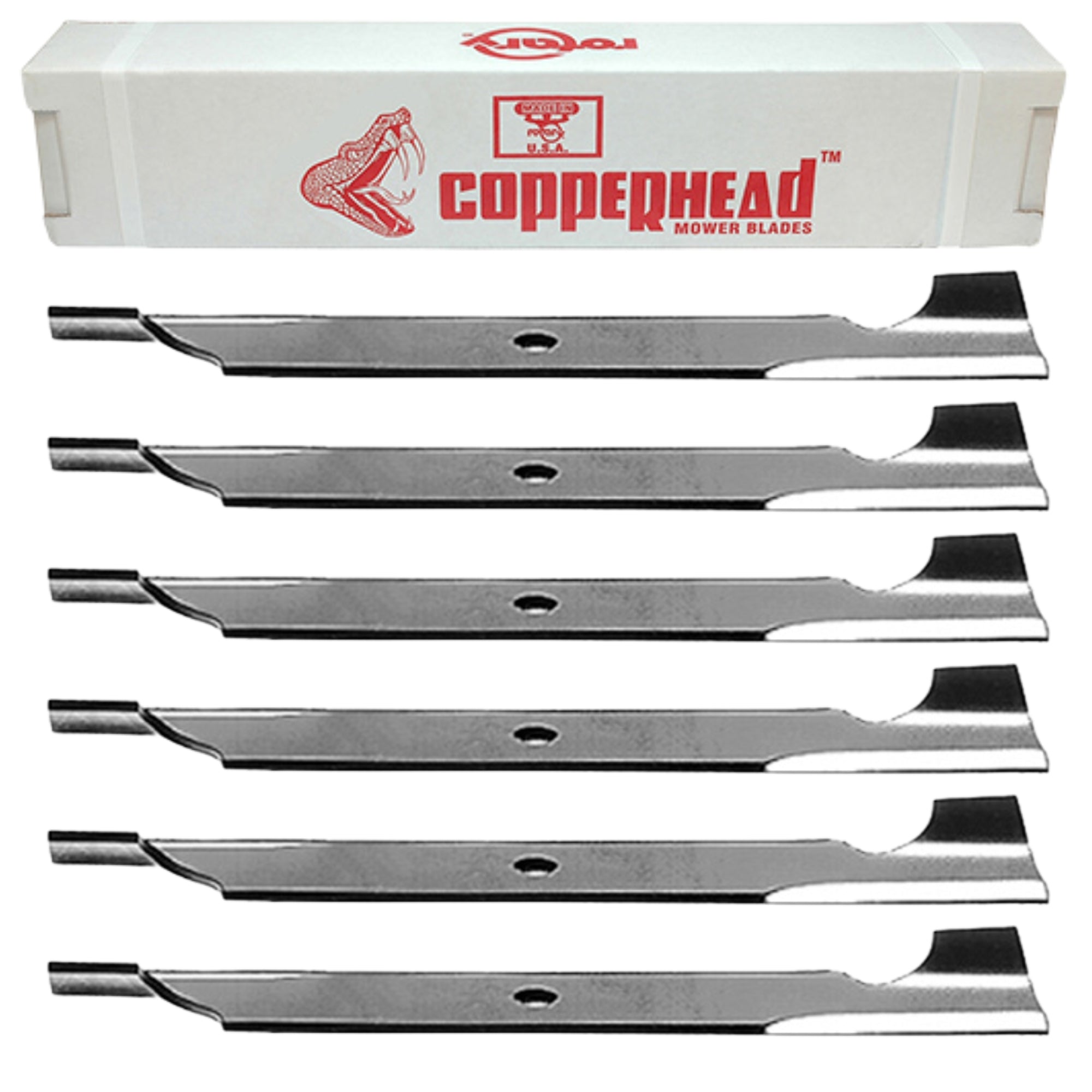 60" Exmark Toro HD Hi-Lift Blade 6-Pack Rotary 11248-6 (20-1/2" Long x 15/16" Hole)