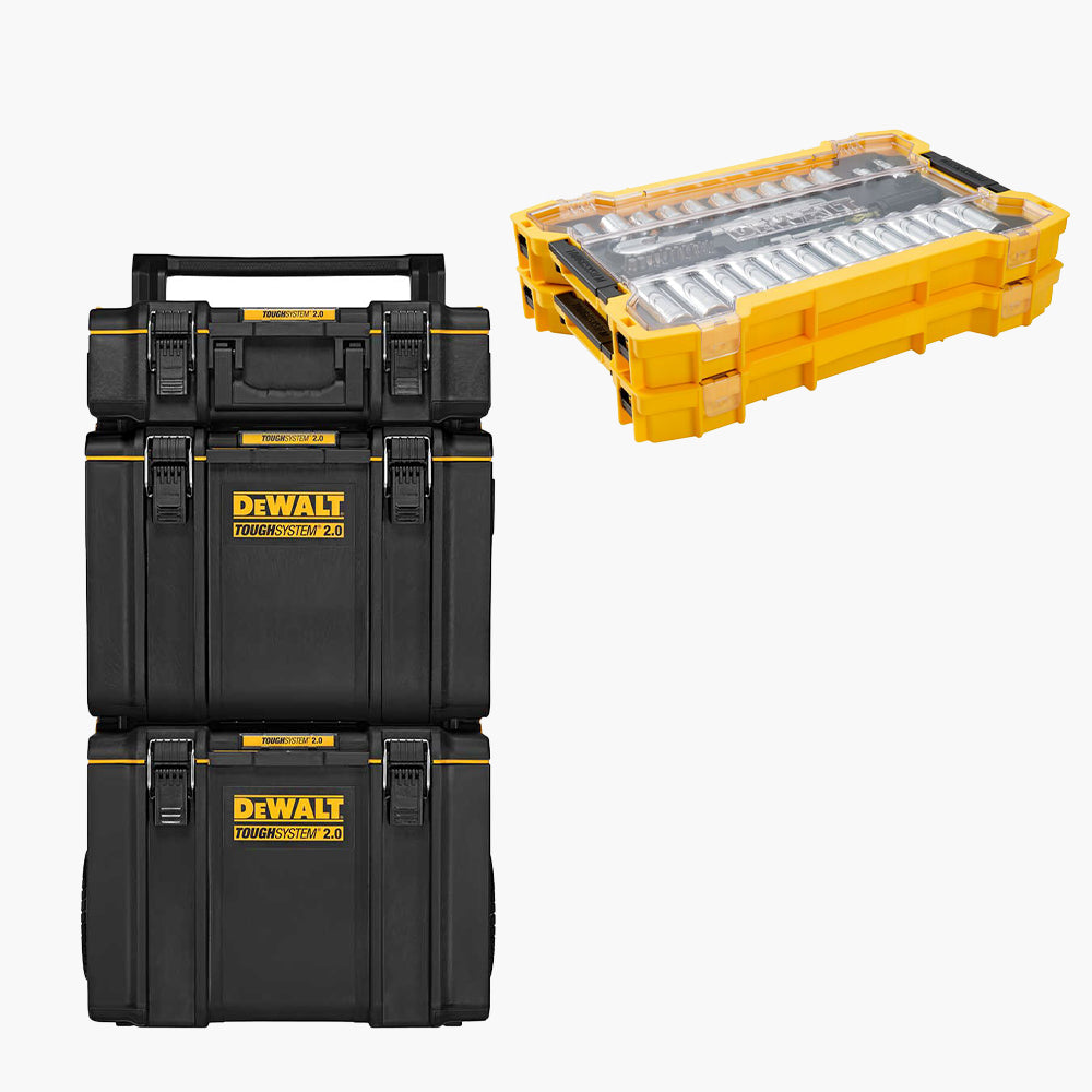 DeWALT DWST60436-KIT3 TOUGHSYSTEM 2.0 Rolling Tower w/ Mechanic Tool Set