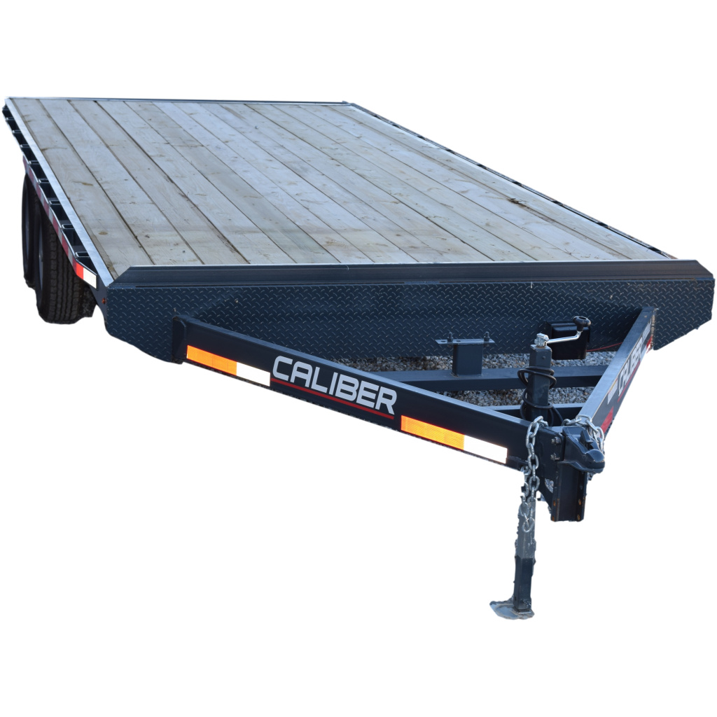 CA302 Caliber 8×20 Deckover Trailer 10k W/ Slide Ramps