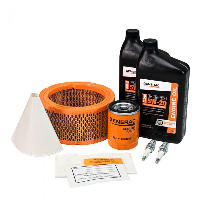 Generac Guardian 12-17KW Maintenance Kit With 5W-20 Synthetic Oil OEM #A0002075499