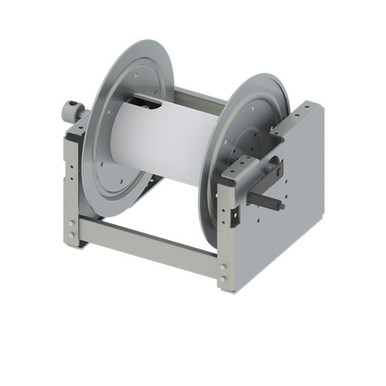 Comet 12" Heavy Duty Aluminum Hose Reel with Stainless Manifold, Manual