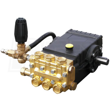 General Pump Fully Plumbed HP4040-402 Triplex Pressure Washer Pump with a VRT3 unloader (Belt Drive Set Up)