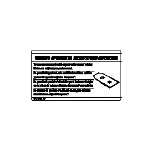 591374103 Decal Warning Original Blade E Husqvarna Genuine OEM Part