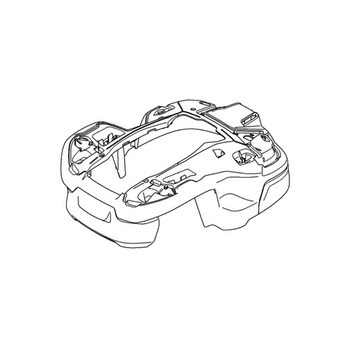 599296201 Bumper Front 2K P16 Husqvarna Genuine OEM Part