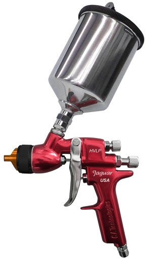 CA Technologies J300H-17-1017-401 Jaguar J300H HVLP (Fine Finish) Gravity Air Spray Gun, 1.7 mm