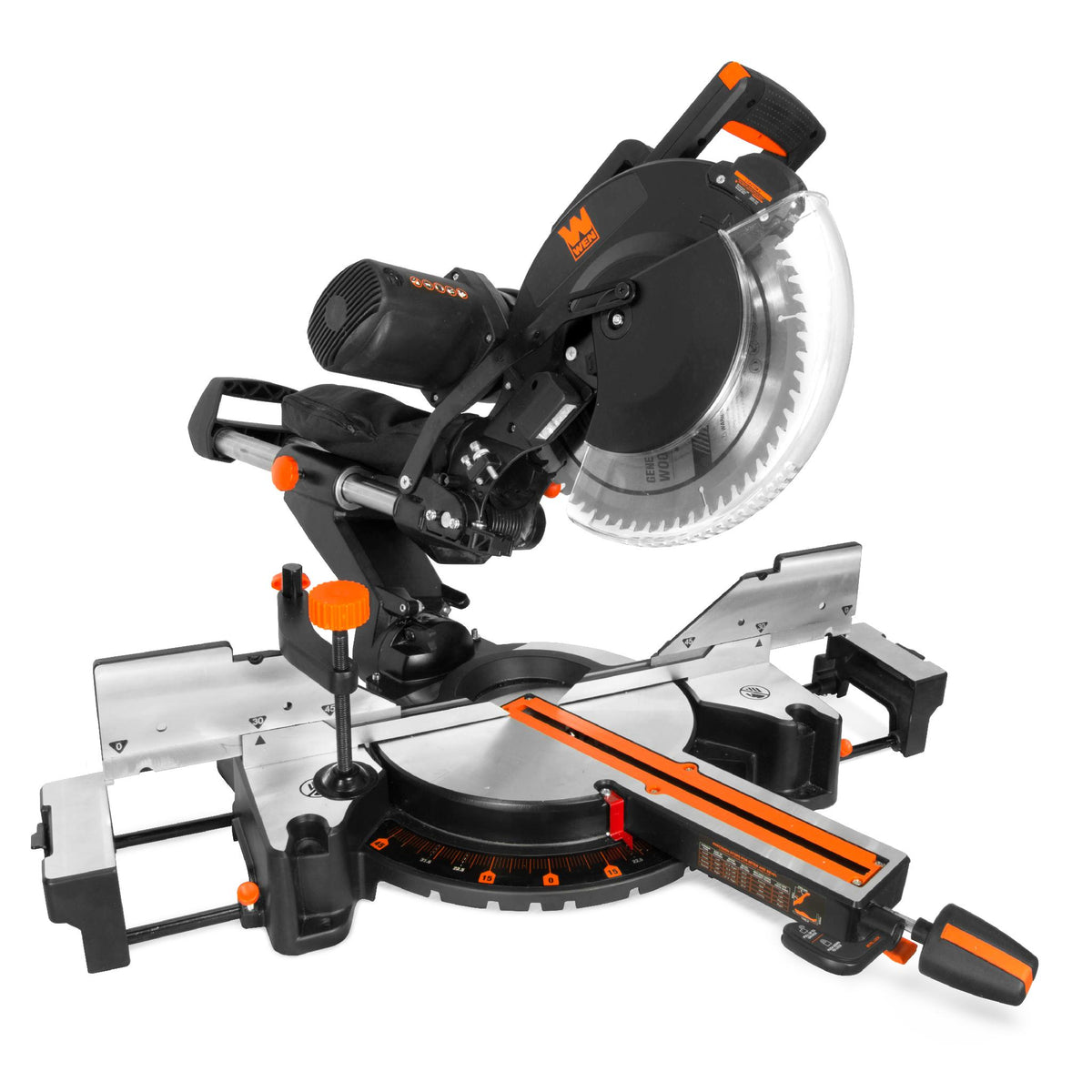 WEN MM1214T 15-Amp 12-Inch Dual Bevel Sliding Compound Miter Saw with Laser
