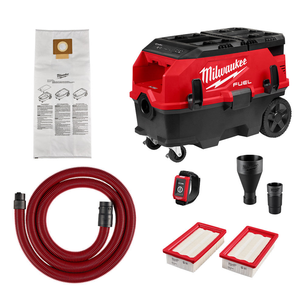 Milwaukee 0888-20 M18 FUEL 18V 9 Gallon Dual Battery Dust Extractor - Bare Tool