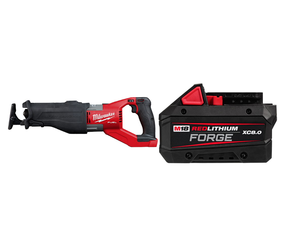 Milwaukee 2722-20x8 M18 FUEL 18V SUPER SAWZALL Reciprocating Saw w/ 8AH Battery