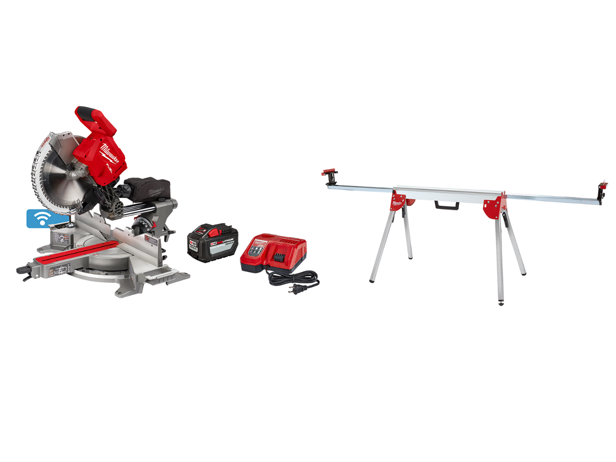 Milwaukee 2739-21HD M18 FUEL 18V 12" Cordless Miter Saw w/ Stand