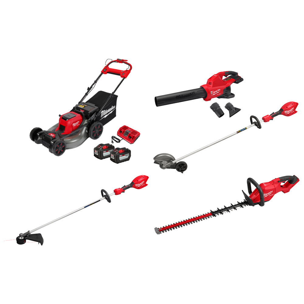 Milwaukee 2823-22PRO Landscaper Kit w/ Mower/Trimmer/Hedger/Edger and Blower