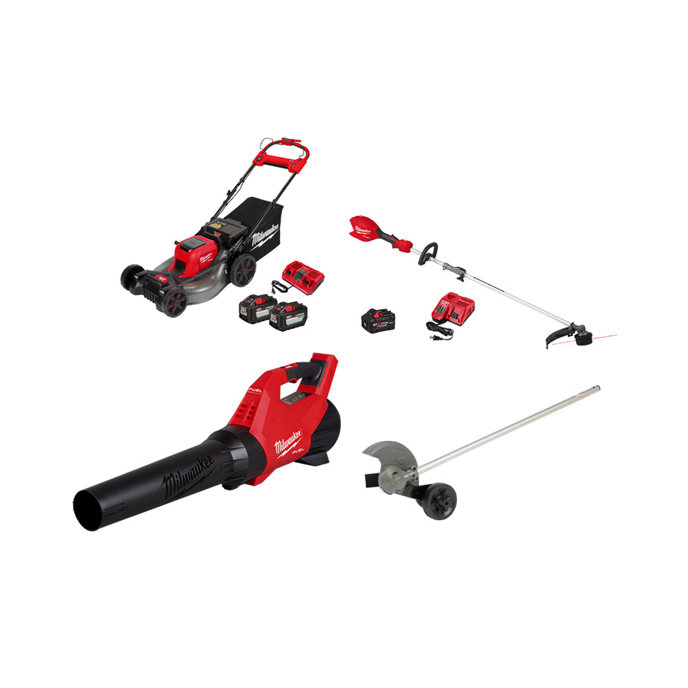 Milwaukee 2823-22STBE M18 FUEL 21" Mower w/ Trimmer/Blower and Edger Attachment