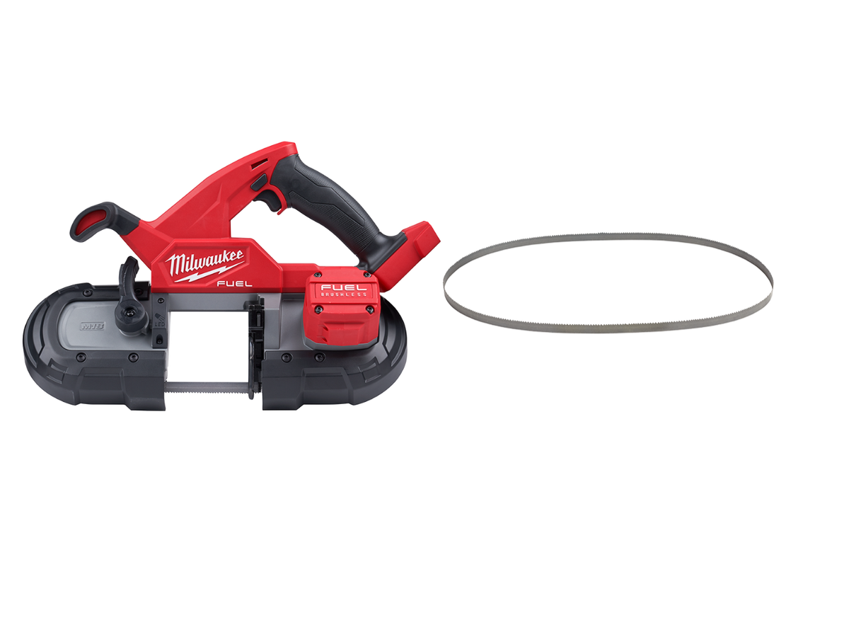 Milwaukee 2829-20ETM M18 FUEL Compact Bandsaw and 3PK 8/10TPI Blades