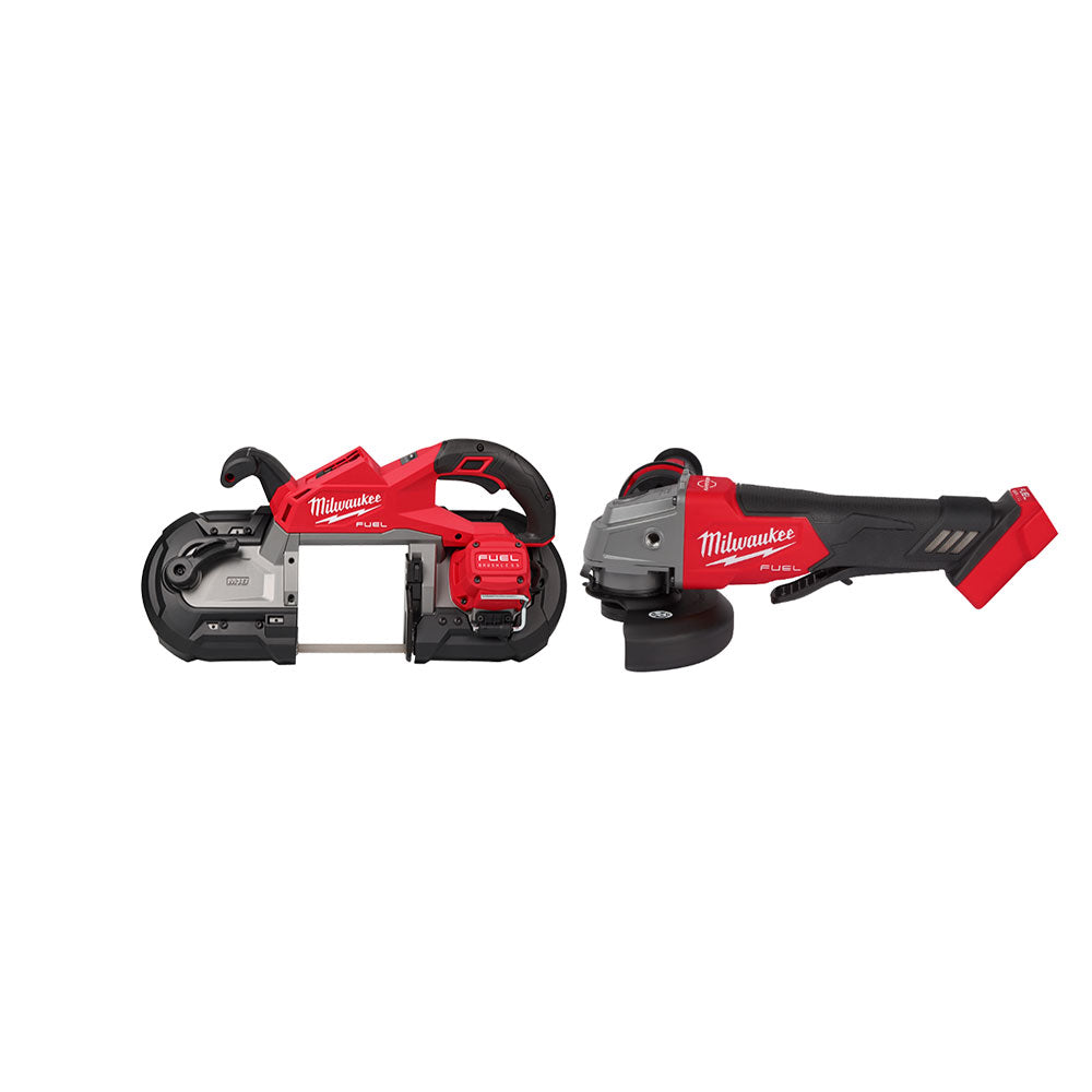 Milwaukee 2929-20GR M18 FUEL 18V Deep Cut Bandsaw w/ M18 Cordless Grinder