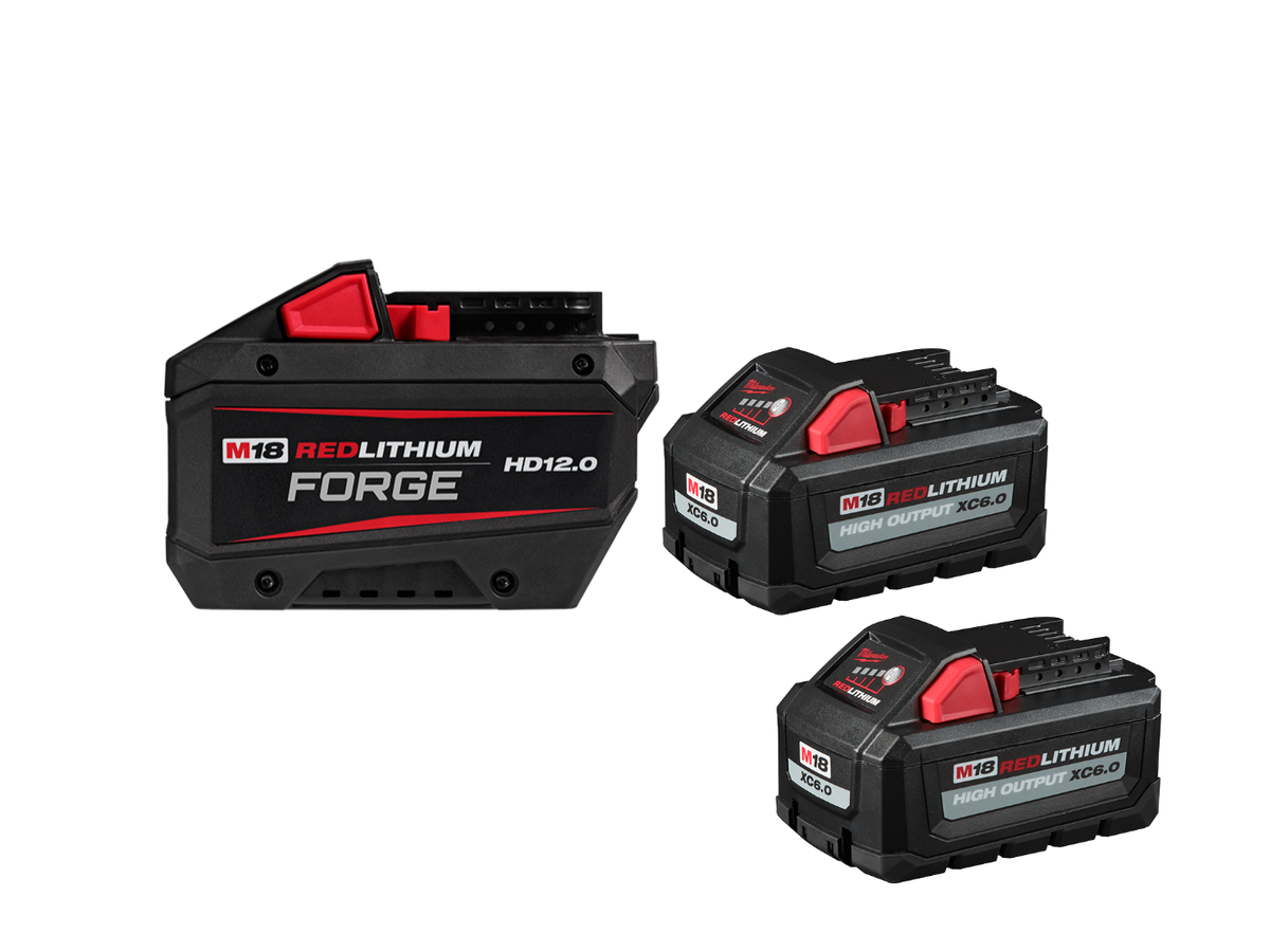 Milwaukee 48-11-1813x6 M18 REDLITHIUM FORGE HD12.0 and 6.0-Amp Battery Bundle