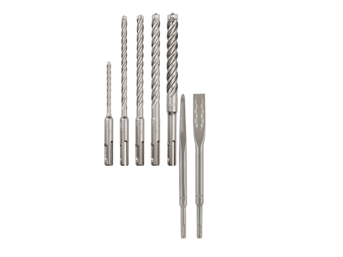 Milwaukee 48-20-7498-B SDS PLUS 4 Cutter MX4 Bit w/ Chisel Bundle Kit - 5 PC