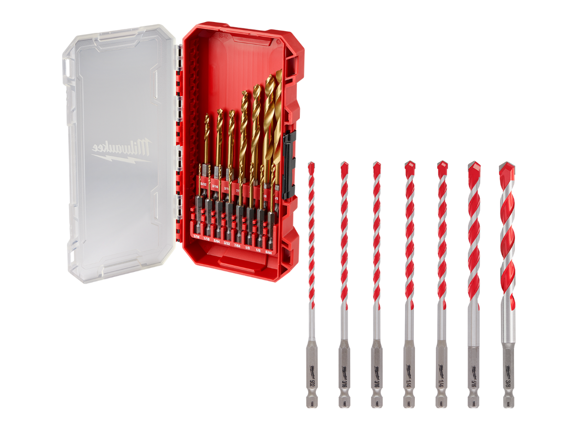 Milwaukee 48-89-4670-B Impact Duty Titanium Drill Bits w/ Hammer Drill Bits Set