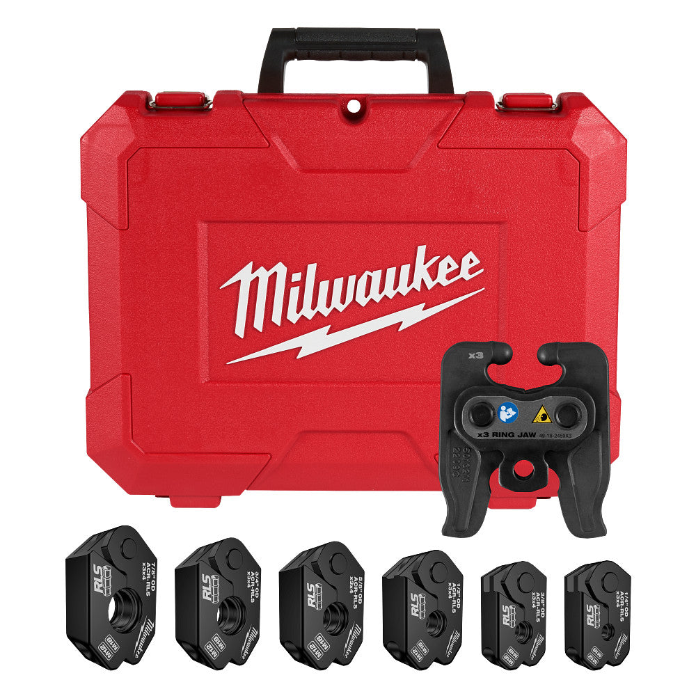 Milwaukee 49-16-2461RX 1/4"–7/8" RLS Pivoting Press Ring Kit for M12 Press Tool