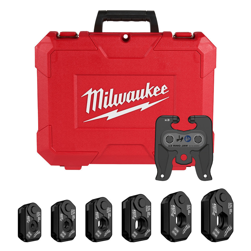Milwaukee 49-16-2461ZX 1/4"-7/8" ZoomLock MAX Pivoting Press Ring Kit for M12