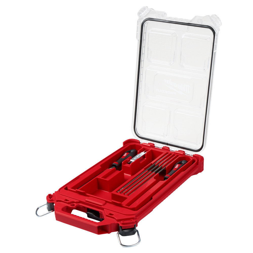 Milwaukee 49-16-2880 Saw Chain Sharpening Set in PACKOUT Organizer Storage - 9PC
