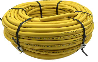 Stealth 1/2" ID Soft Wash Hose, Yellow, 300 PSI - 200 Feet