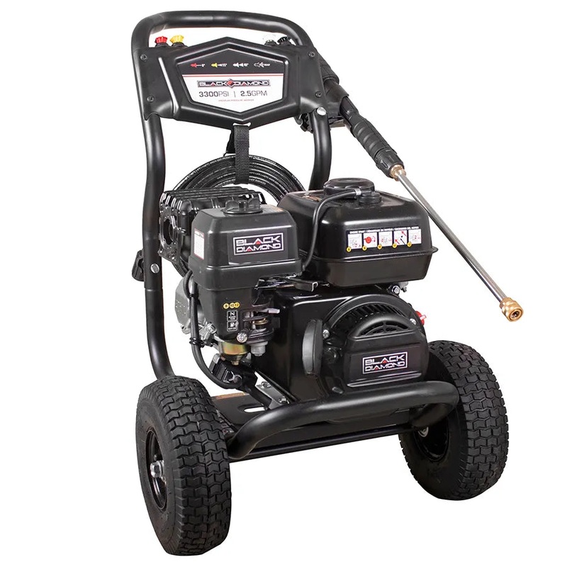 Black Diamond Pressure Washer - 208cc, 3300PSI, 2.5 GPM BD3325