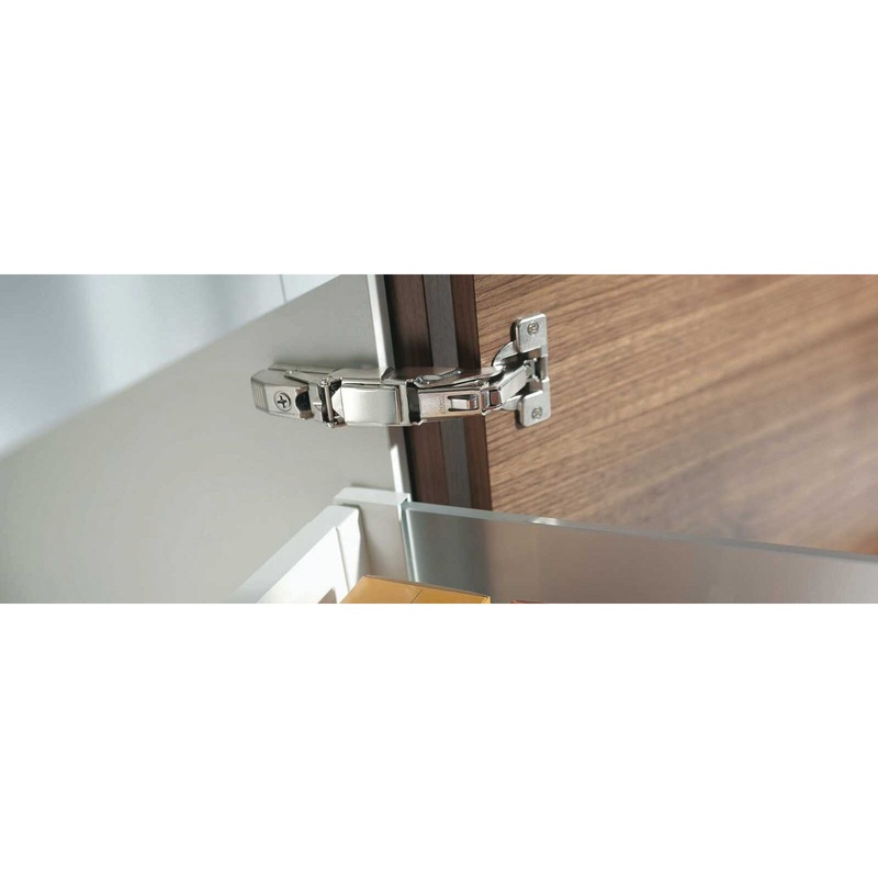 blum B71T655 Boss Hinge, Clip Top Hinge, Nickel-Plated Hinge Finish