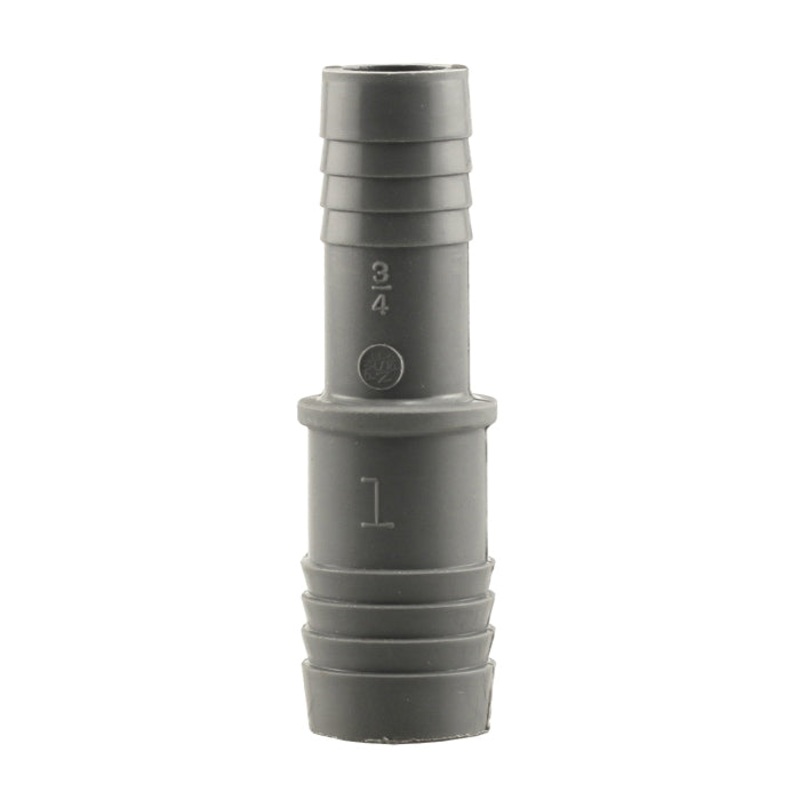 BOSHART PPRC-1007 Pipe Coupling, 1 in Insert x 3/4 in Insert, Polypropylene, Gray