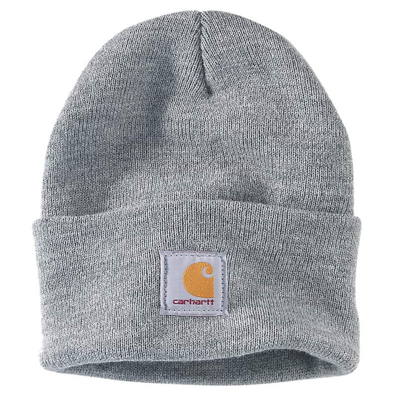 CarharttKnit Cuffed Beanie-Crabapple & Rust/Coal Marl & Pink